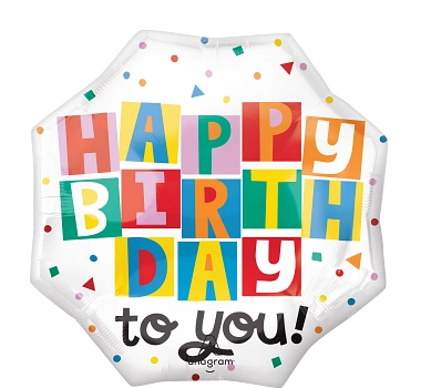Anagram 22" Celebrate The Day Bday